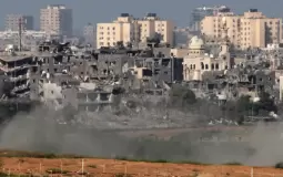 دمار غزة بسبب القصف