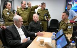 نتنياهو خلال الاجتماع الأمني