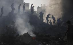آثار القصف الهمجي على غزة