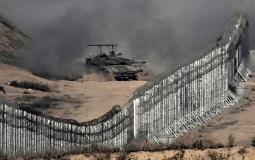 دبابة إسرائيلية متغولة في غزة