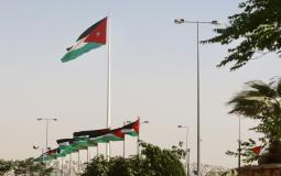 علم الأردن في عمان