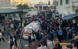 مجزرة في قصف بوابة مجمع الشفاء الطبي بمدينة غزة