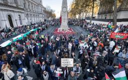 آلاف النشطاء يتظاهرون لنصرة غزة في لندن