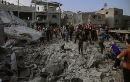 تدمير مسجدين بالكامل في خانيونس جنوب قطاع غزة