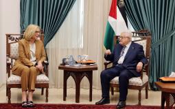 غزة حاضرة في لقاءات الرئيس عباس مع مسؤولة أممية وأخرى أمريكية