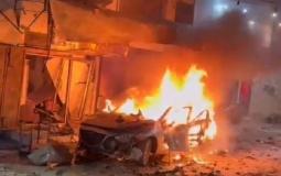جنين - شهيدان و14 إصابات في قصف مركبة