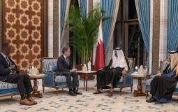 تفاصيل لقاء أمير قطر مع بلينكن حول أوضاع غزة