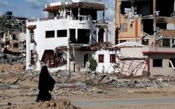 آثار القصف الإسرائيلي على غزة (Getty Images)