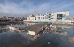 تدمير مرافق الصرف الصحي في غزة