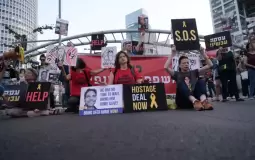 تظاهرة في تل أبيب للمطالبة بإبرام صفقة تبادل أسرى