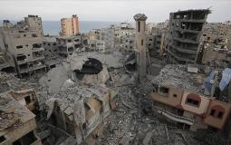 أوقاف غزة تكشف حصيلة تدمير المساجد والمقابر والكنائس 