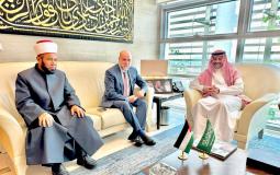 الهباش ونجم يلتقيان السفير السعودي غير المقيم لدى فلسطين
