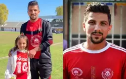 غزة - استشهاد اللاعب أحمد أبو العطا مع زوجته وأولاده