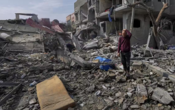 أثار الدمار الإسرائيلي للمباني في غزة