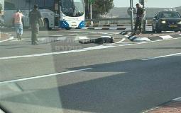 صورة لمنفذ العملية قرب مدخل مستوطنة "شيلو" شمال رام الله بعد إطلاق النار عليه