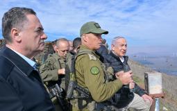 نتنياهو على الحدود السورية