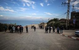 المواطنون على تبة النويري وسط قطاع غزة