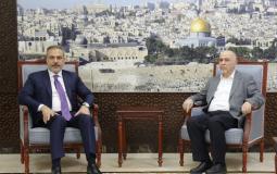 تفاصيل اجتماع وفد حماس مع وزير خارجية تركيا في الدوحة