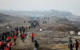 ممر نتساريم خلال عودة الغزيين إلى شمال قطاع غزة