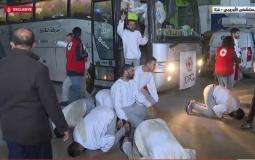 وصول الأسرى الفلسطينيين إلى قطاع غزة