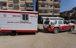 الهلال الأحمر ينقل عيادات متنقلة لدعم الخدمات الصحية في غزة