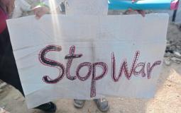 تظاهرة في بيت لاهيا تطالب بإنهاء الحرب على قطاع غزة