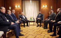 الرئيس عباس مع أحمد الشرع