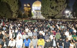 90 ألفا يؤدون صلاتي العشاء والتراويح في المسجد الأقصى