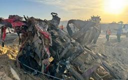 دفن سيارات الإسعاف في رفح من قبل الجيش الإسرائيلي