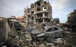 مركبة متضررة نتيجة الحرب الإسرائيلية على غزة