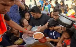 توزيع الغذاء في غزة