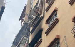 آثار القصف على غزة