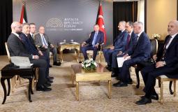 لقاء الرئيس التركي مع رئيس الوزراء الفلسطيني