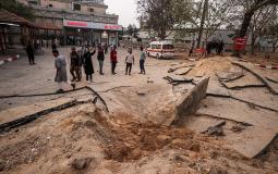 آثار القصف الإسرائيلي في مستشفى غزة الأوروبي