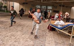 شهداء إثر قصف عنيف استهدف منطقة المستشفى الأوروبي في خانيونس