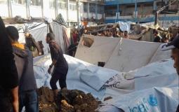 قصف مدرسة في البريج