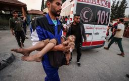 إصابات إثر القصف الإسرائيلي على قطاع غزة