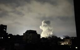 غارة إسرائيلية على مدينة غزة