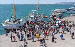 سفينة جديدة محملة بالمساعدات الإنسانية تبحر من إيطاليا إلى غزة