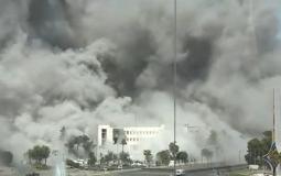 قصف قصر الرئاسة في دمشق