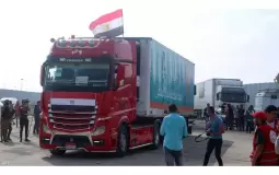 شاحنة مساعدات مصرية إلى غزة