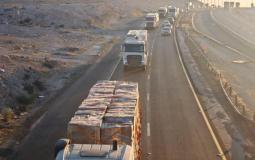 قافلة مساعدات من الأردن إلى غزة