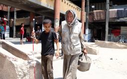 الكفيف أبو محمد.. طابور الجوع لا يرحم في غزة