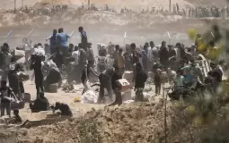 توزيع المساعدات في مؤسسة غزة الإنسانية