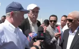 الوفد الأمريكي في معبر رفح