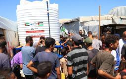 افتتاح مشروع إماراتي لضخ المياه المحلاة من مصر لجنوب غزة