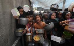 من مظاهر المجاعة في غزة