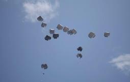 إسقاط جوي للمساعدات الإماراتية على قطاع غزة