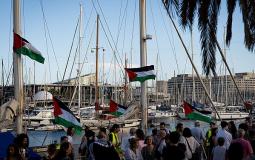 أسطول الصمود العالمي يبحر مجددا من برشلونة لغزة