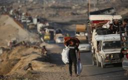 تهجير سكان مدينة غزة